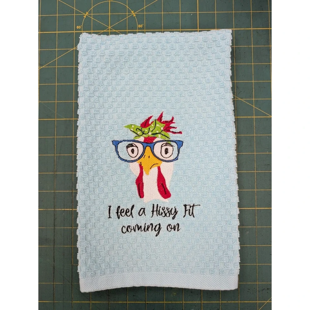 I Feel a HIssy Fit Coming On Kitchen Bath Bar Hand Towel